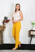 Sarı Pijama Altı Pamuk Penye Tek Alt Pijama Akbeniz 27513 Sarı detay görünüm