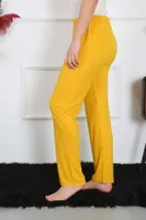 Sarı Pijama Altı Pamuk Penye Tek Alt Pijama Akbeniz 27513 Sarı farklı açı