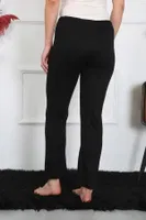 Pamuk Penye Akbeniz Kadın Tek Alt Pijama Siyah 27514 Siyah görsel 4