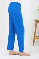 Tek Alt Kadın Penye Düz Pijama Akbeniz 27535 Mavi görsel 4