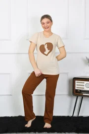 Akbeniz Kısa Kol Penye Pijama Takımı Akbeniz 4209