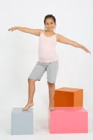 Kız Çocuk İp Askılı Şortlu Penye Pembe Pijama Takım Akbeniz 20430 Pembe görsel 4