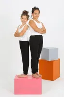 Sıfır Kollu Kız Çocuk Penye Pijama Takım Akbeniz 20433 Beyaz