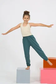 Akbeniz Pamuklu Kız Çocuk Sıfır Kollu Pijama Takım Akbeniz 20433