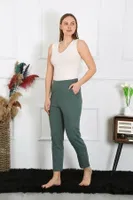 Akbeniz Haki Pamuklu Haki Tek Alt Pijama 27523 Haki