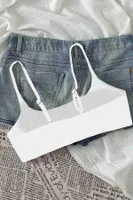 İnce Ayarlanabilir Askı Bikini Üstü Beyaz Angelsin 4564 Beyaz detay görünüm