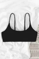 Ayarlanabilir Askılı Tasarım Bikini Üstü Siyah Angelsin 4565 Siyah farklı açı
