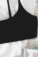 Ayarlanabilir Askılı Tasarım Bikini Üstü Siyah Angelsin 4565 Siyah görsel 4