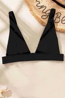 Kalın Askılı Bikini Üstü Siyah Angelsin 4373 Siyah görsel 4