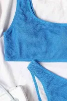 Özel Fitilli Kumaş Bikini Takım Angelsin 4261 Mavi Mavi farklı açı
