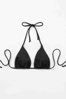 Angelsin Siyah Boyundan Bağlamalı Üçgen Bikini Üstü MS 43759 - Siyah Siyah görsel 4