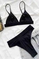 Angelsin Yüksek Bel Siyah Bikini Altı MS 43748 Siyah detay görünüm