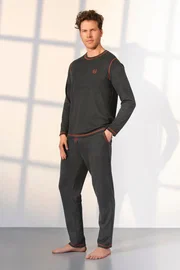 Doreanse Antrasit Kırçıllı Erkek Pijama Takımı Doreanse 25K4541