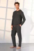 Antrasit Kırçıllı Erkek Pijama Takımı Doreanse 25K4541
