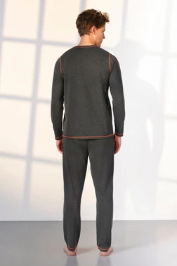 Doreanse Antrasit Kırçıllı Erkek Pijama Takımı Doreanse 25K4541 - Alternatif Görünüm