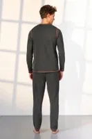 Antrasit Kırçıllı Erkek Pijama Takımı Doreanse 25K4541 detay görünüm