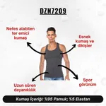 Antrasit Pamuklu Erkek Atlet  Darkzone DZN7209 görsel 4