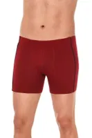 Ara Biyeli Modal Erkek Bordo 3lü Paket Boxer Yıldız 109 Bordo