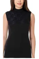 Balıkçı Göğüs Duble Dantel Atlet T-shirt 1281 Siyah