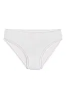 Bambu Dantelli Beyaz 6'lı Paket Kadın Bikini Külot Yıldız 3880 Beyaz detay görünüm