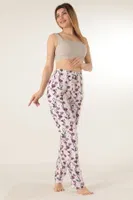 Bayan Çiçek Desenli Pijama Altı Doremi 002-001025 Desenli detay görünüm
