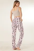 Bayan Çiçek Desenli Pijama Altı Doremi 002-001025 Desenli görsel 7