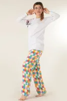 Bayan Pijama Takımı Miorre 001-015133 Beyaz görsel 6