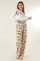 Bayan Pijama Takımı Miorre 001-015133 Beyaz görsel 7