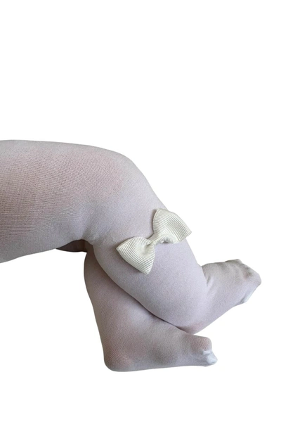 Bebek Mycro Fiyonklu Külotlu Çorap Beyaz Daymod D2142037