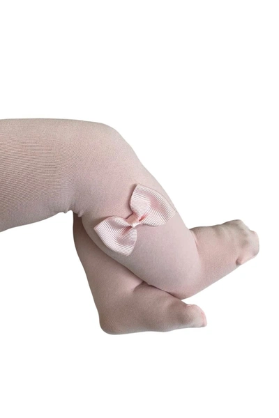Bebek Mycro Fiyonklu Külotlu Çorap Pembe Daymod D2142037