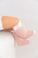 Bebek Pesca File Fiyonklu Dizaltı Çorap Pembe Daymod D2223013 Pembe