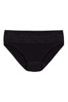 Beli Dantelli Siyah 6'lı Paket Likralı Bikini Külot Yıldız 3786 Siyah detay görünüm