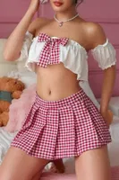 Bordo Pötikareli Etekli Fantezi Gecelik Bella Notte 17053 Bordo detay görünüm