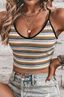 Çok Renkli Çizgili Kısa Atlet Bella Notte A-7501 Çok Renkli detay görünüm