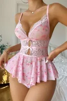 Pembe Askılı Sırt Detaylı Teddy Gecelik Bella Notte 15096 Pembe görsel 4