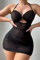 Siyah Transpan Tül Gecelik Bella Notte 15738 Siyah