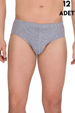 Berrak Renkli Erkek Penye Kom Slip 12Li Berrak 1056