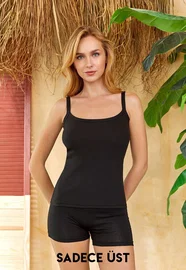 Berrak Fitilli İp Askılı Berrak Kadın Atlet 2019