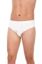 Beyaz 3'lü Paket Erkek Bambu Slip Külot Yıldız 395