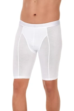 Beyaz 3'lü Paket Uzun Modal Erkek Boxer Yıldız 160