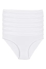 Yıldız Çamaşır Beyaz 6'lı Paket Likralı İz Yapmaz Kadın Bikini Külot Yıldız 3725