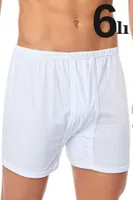 Beyaz Arjantin Paçali Boxer 6'lı Paket Arma Yıldız 1005 - 6 ADET Beyaz