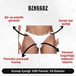 Beyaz Erkek Tanga Darkzone DZN6602 görsel 7