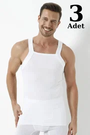 Arma Yıldız Beyaz Geniş Biyeli Atlet 3'lü Paket Arma Yıldız 1135 - 3 ADET