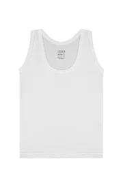 Arma Yıldız Beyaz Kız Çocuk Atlet Kalın Askılı %100 Pamuk Ribana Arma Yıldız 7531