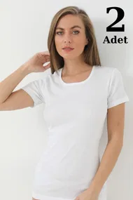 Beyaz Ribana Fanila 2li Paket Arma Yıldız 3314 - 2 ADET