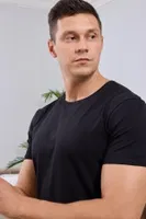Bisiklet Yaka Siyah Erkek T-shirt Darkzone DZN8501 Görsel görsel 4
