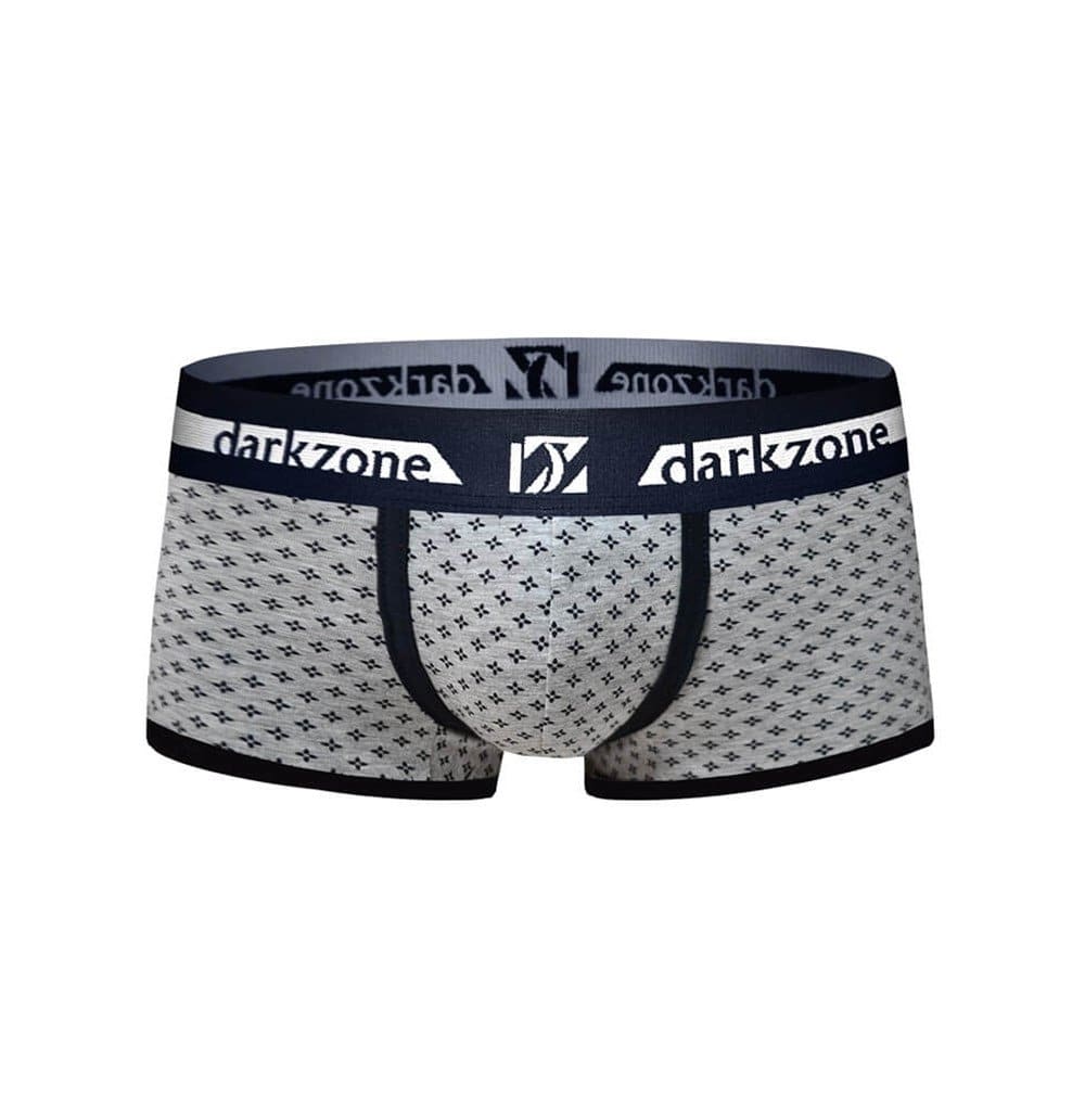 Biyeli Desenli Gri Erkek Boxer Darkzone DZN3213