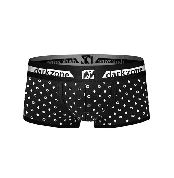 Biyeli Geometrik Desenli Erkek Boxer Darkzone DZN3219