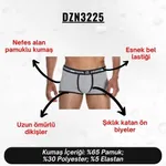 Biyeli Gri Erkek Boxer Darkzone DZN3225 farklı açı